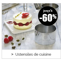 Ustensiles de cuisine jusqu'à -60%*