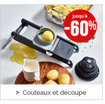 Couteaux et découpe jusqu'à -60%*